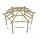 Gazebo - Pergola in legno Hexagonal copertura tegola canadese